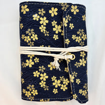 Blue and Gold Cherry Blossoms