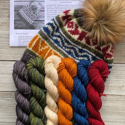 Beautiful British Columbia Hat Kit - A Twist of Yarn