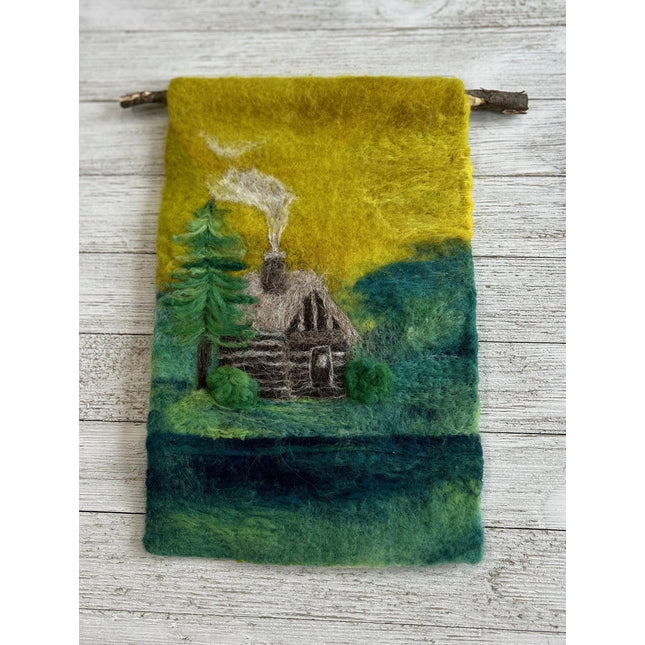 Fibre Painting - Landscape - A Twist of Yarn