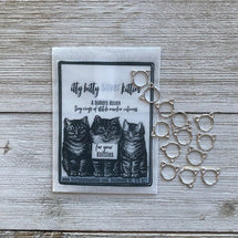 Itty Bitty Silver Kitties - Small