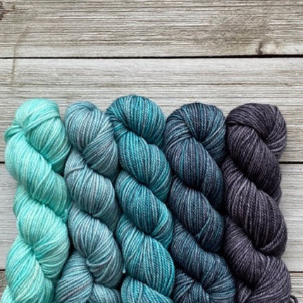 Gradient Shawl Kit (Small) Cashmere Sock - A Twist of Yarn