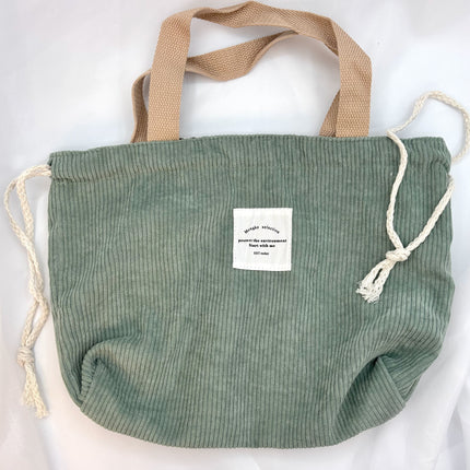 Drawstring Corduroy Project Bags