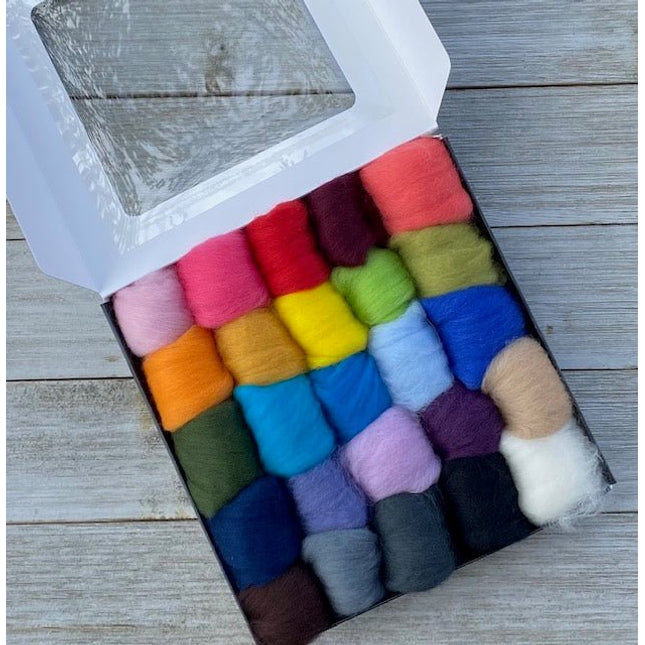 Merino Roving 25 Colour Set - A Twist of Yarn