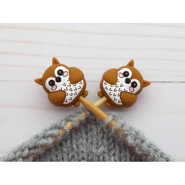 Fox and Pine Stitch Stoppers