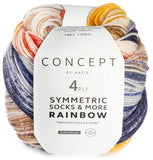 Rainbow Symmetric Sock & More - A Twist of Yarn