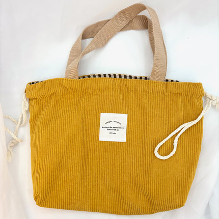 Drawstring Corduroy Project Bags